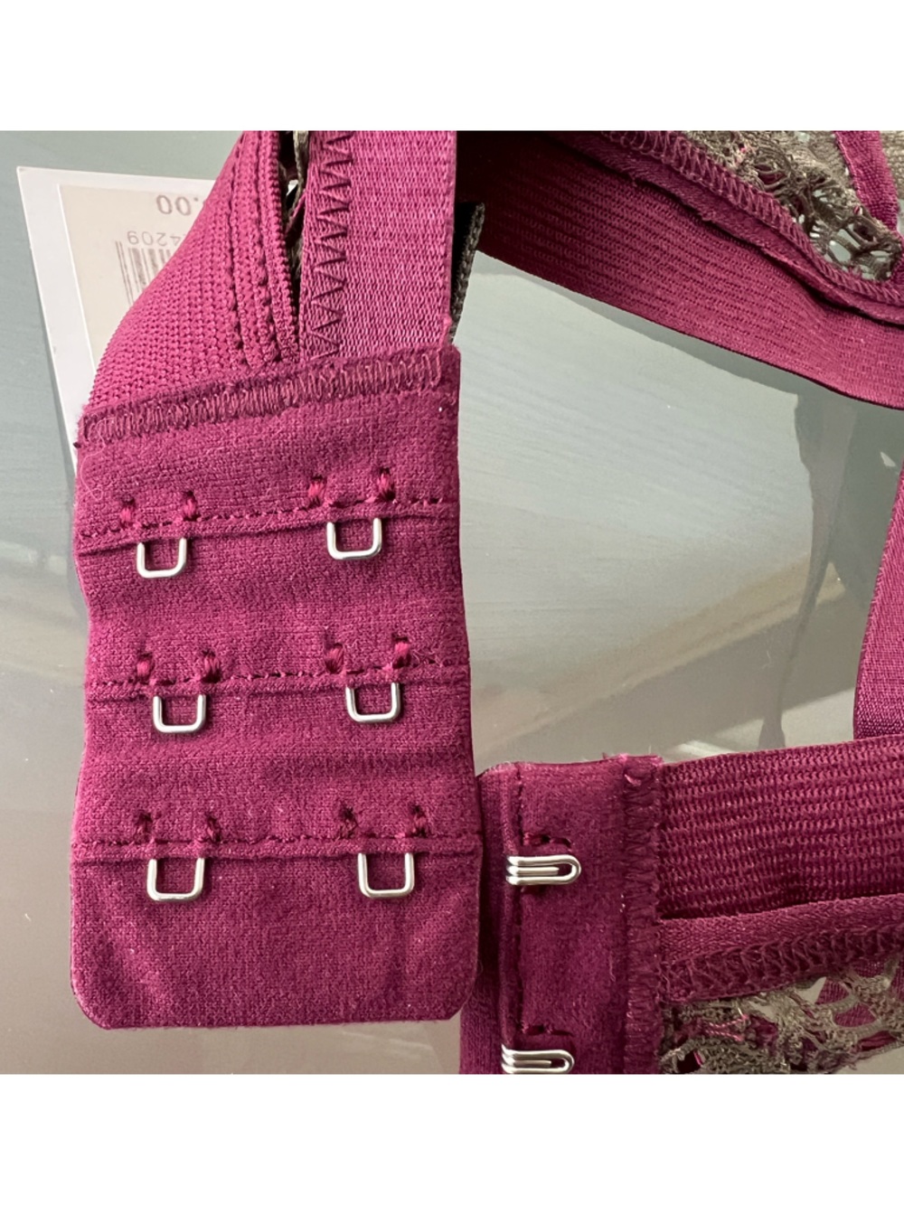 🫒Bohemian Underwire Stetchy Band Bra Olive / Magenta | Else - 32B - Picture 9 of 17